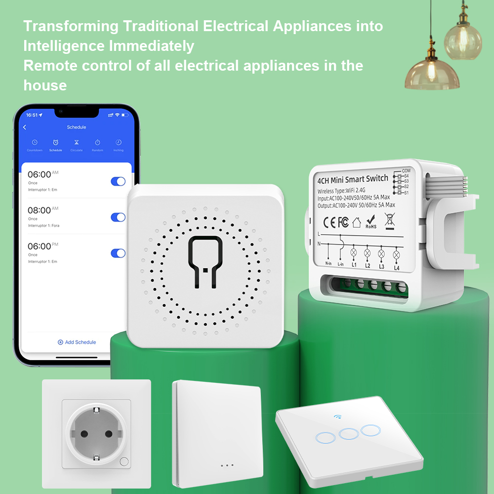 Tuya WiFi Smart Switch 1/2/3/4 - Smart Accessories recension och pris