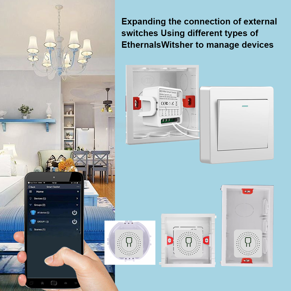 Tuya WiFi Smart Switch 1/2/3/4 - Smart Accessories recension och pris