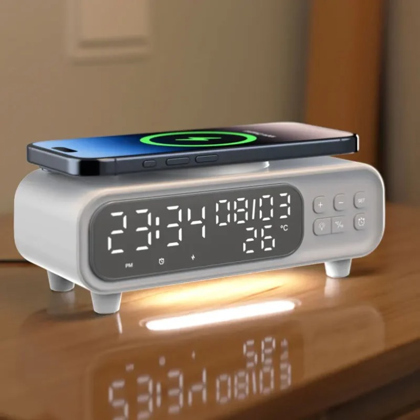 15W Wireless Charger Time Alar - Wireless Charger Watch recension och pris