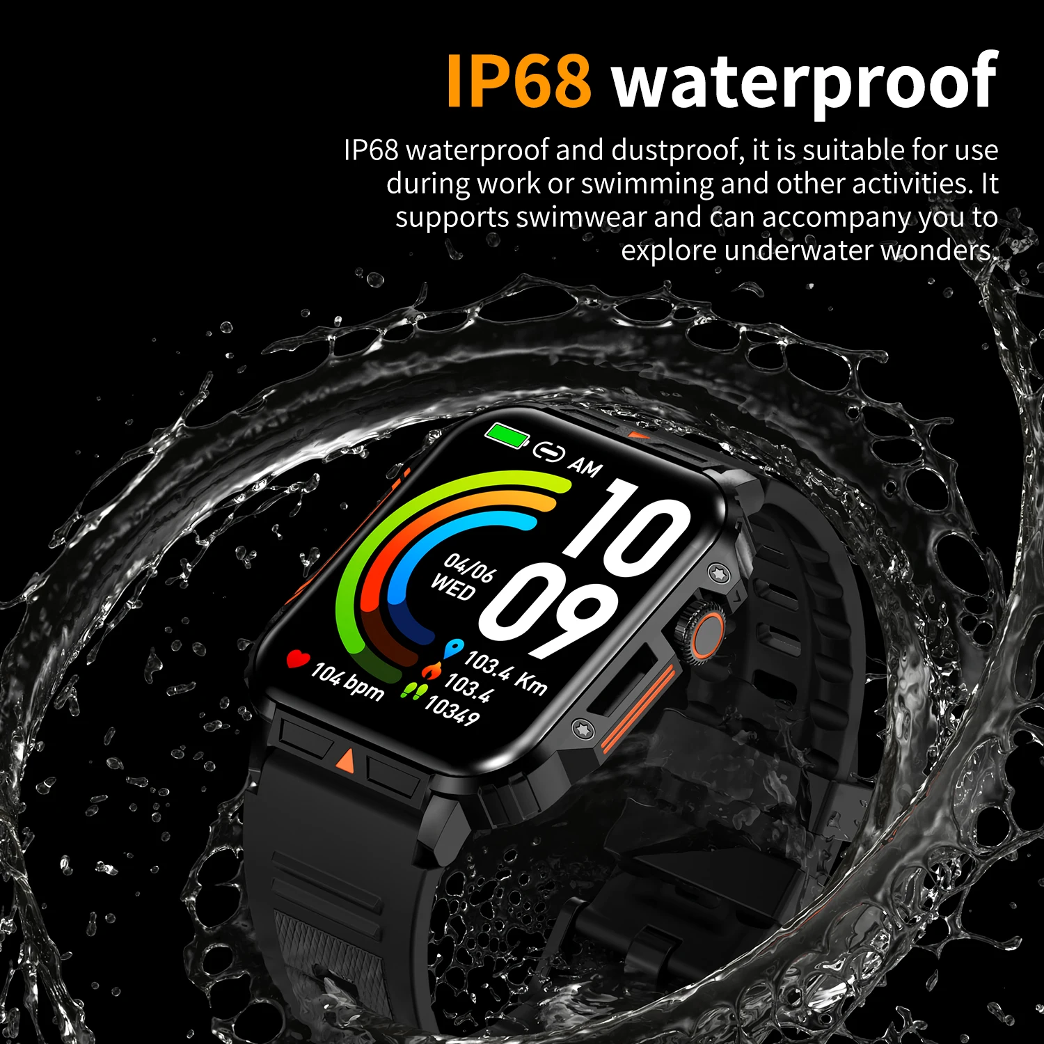 2026 Luxury Military Smart Wat - Smartwatch Face recension och pris