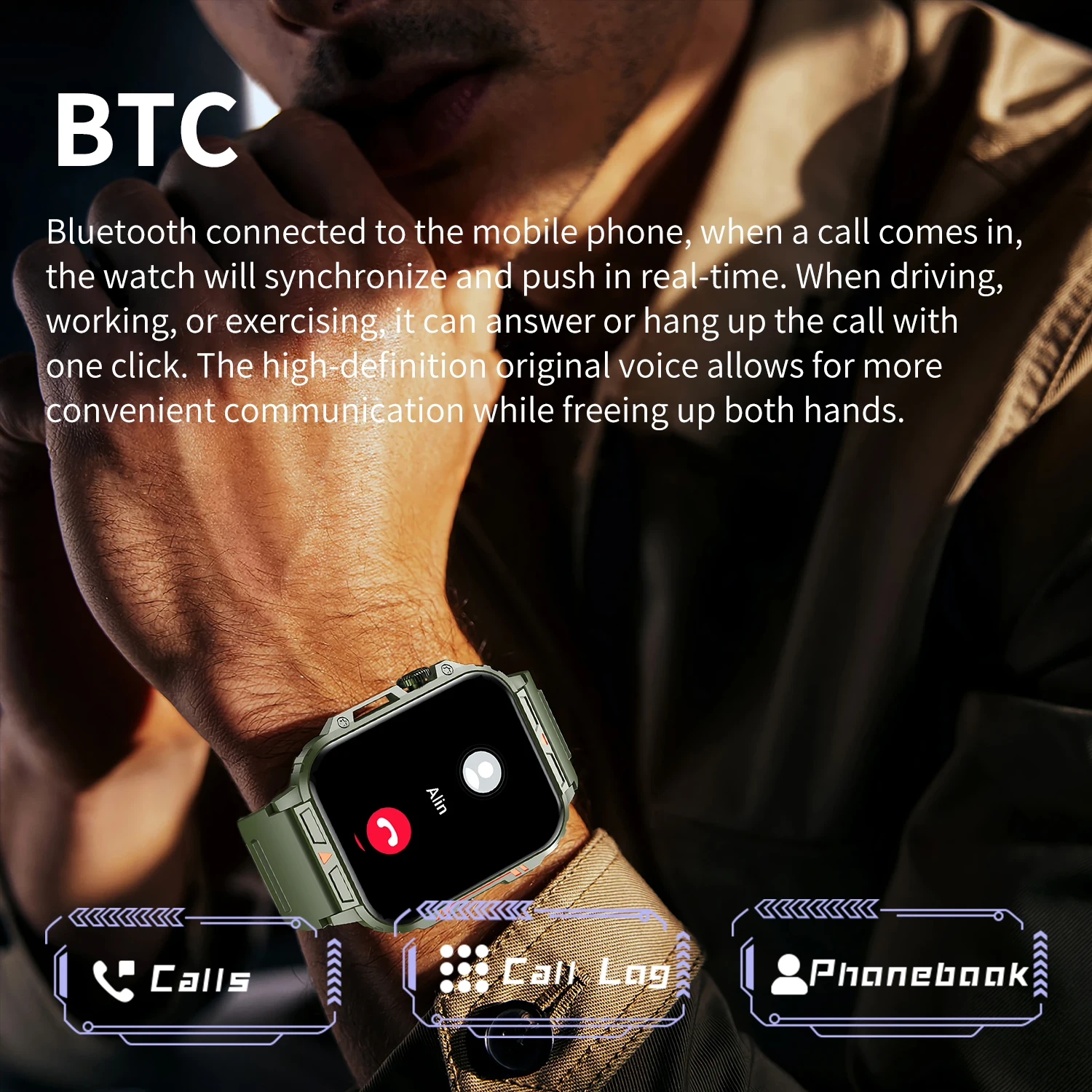 2026 Luxury Military Smart Wat - Smartwatch Face recension och pris