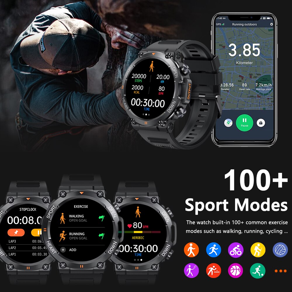 MEVADEN 1.39 inch HD Bluetooth - Smartwatch Face recension och pris