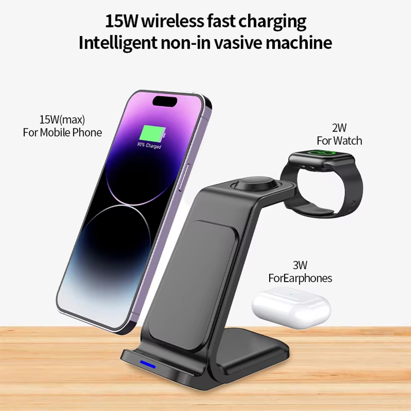 15W 3 in 1 Wireless Charger St - Wireless Charger Watch recension och pris
