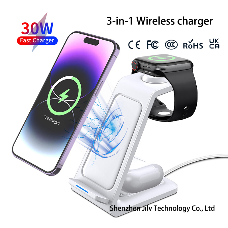 15W 3 in 1 Wireless Charger St - Wireless Charger Watch recension och pris